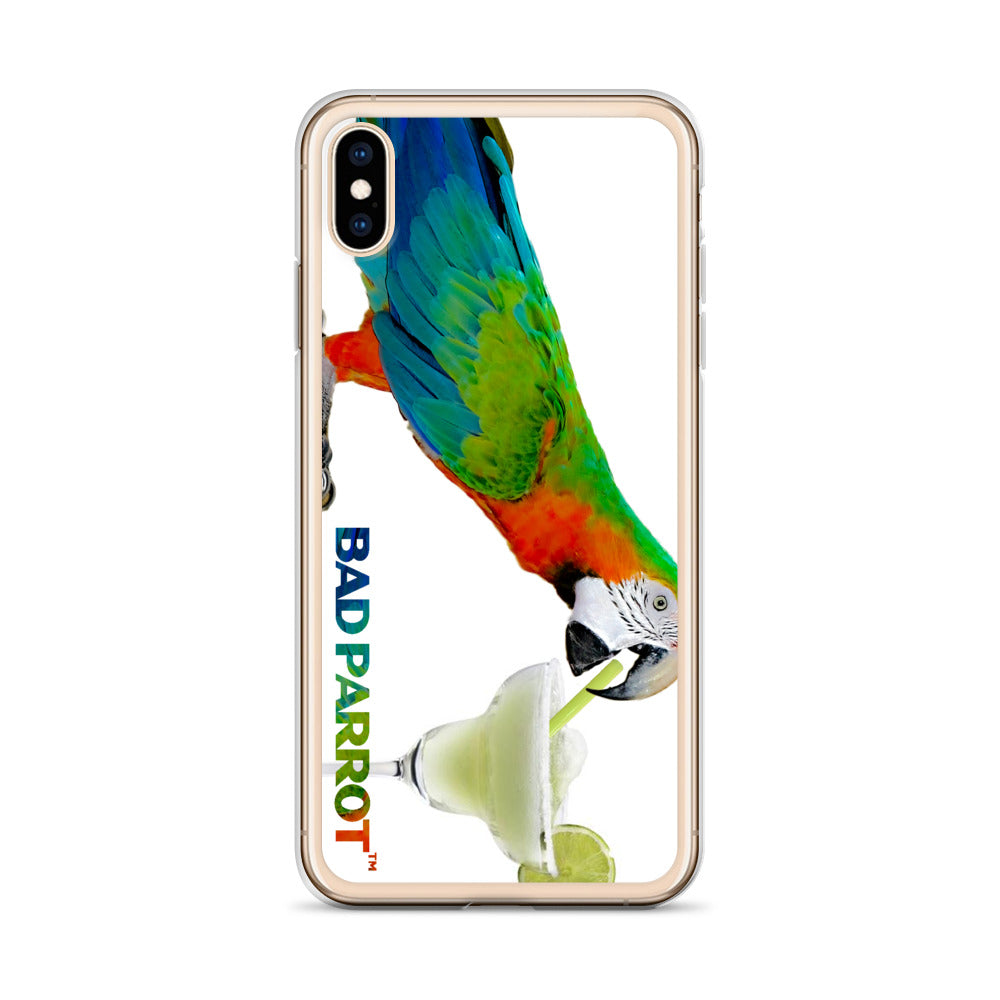 Bad Parrot with Margarita Extreme-Close-Up iPhone Case