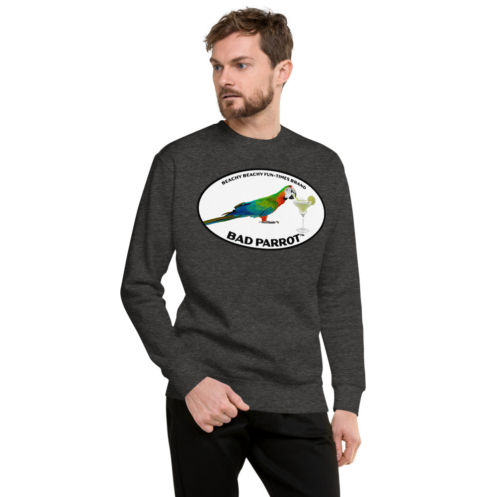 Bad Parrot with Margarita Men/Unisex Fleece Pullover