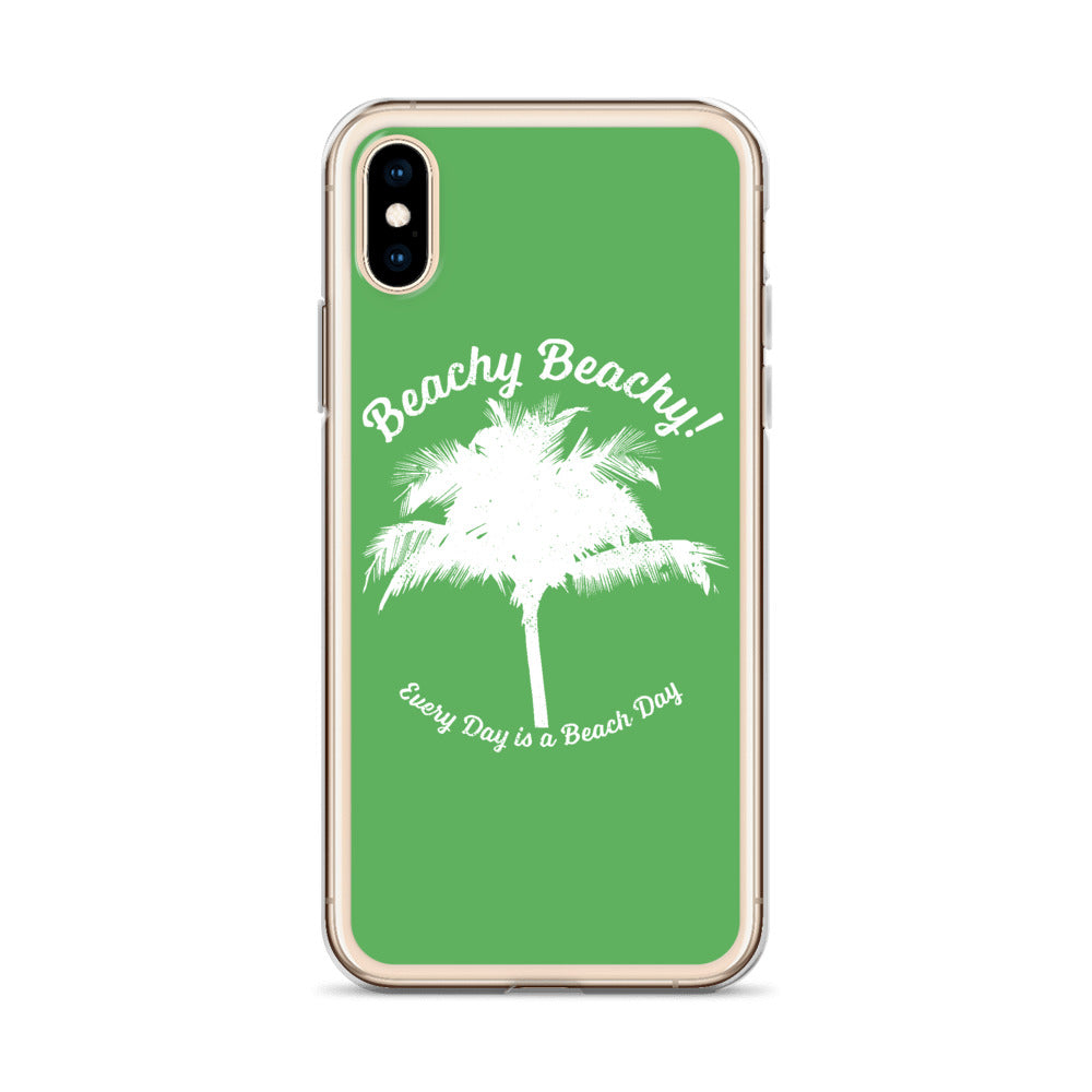 Beachy Beachy Vintage Palm Tree iPhone Case