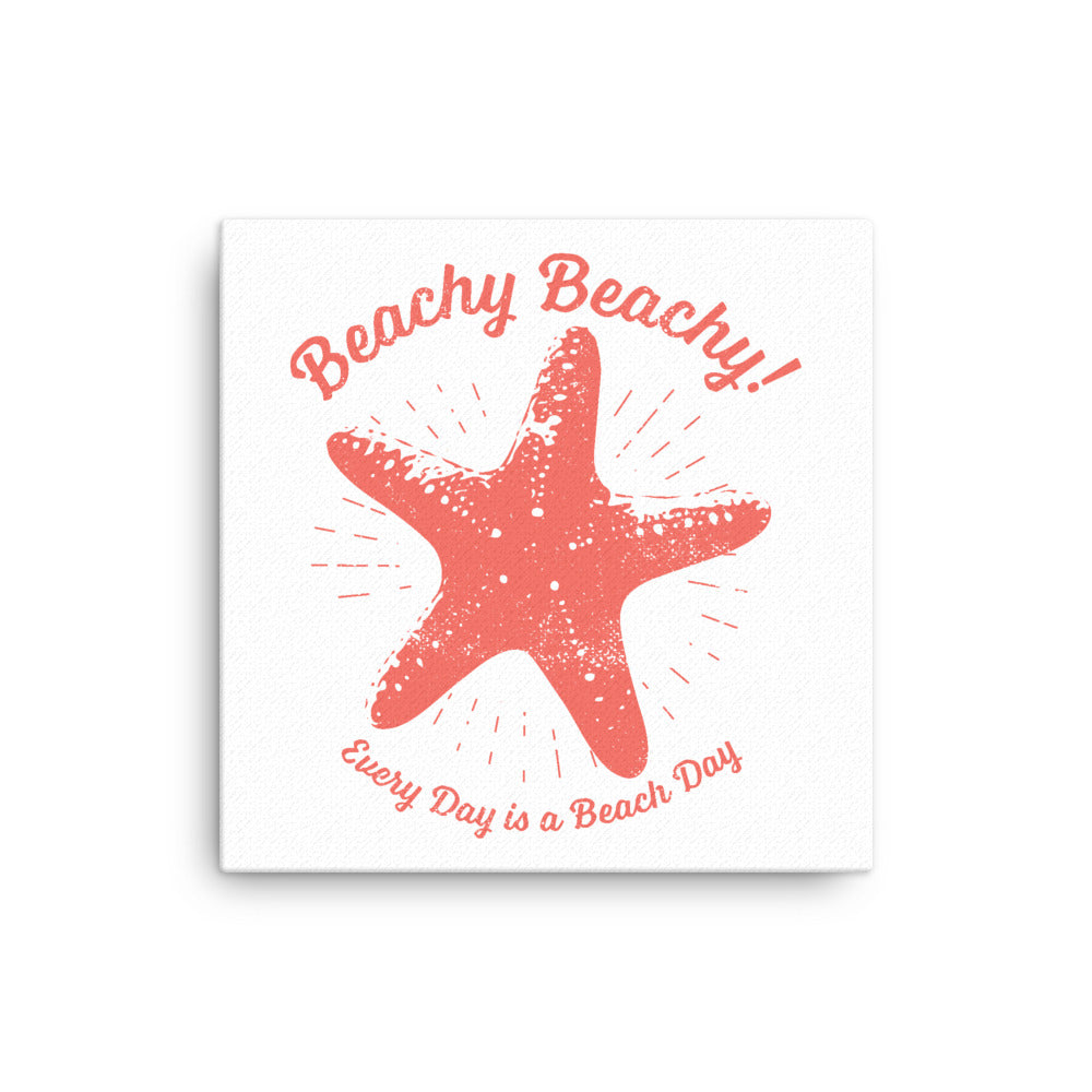 Beachy Beachy Vintage Lucky Starfish Canvas Wall Art