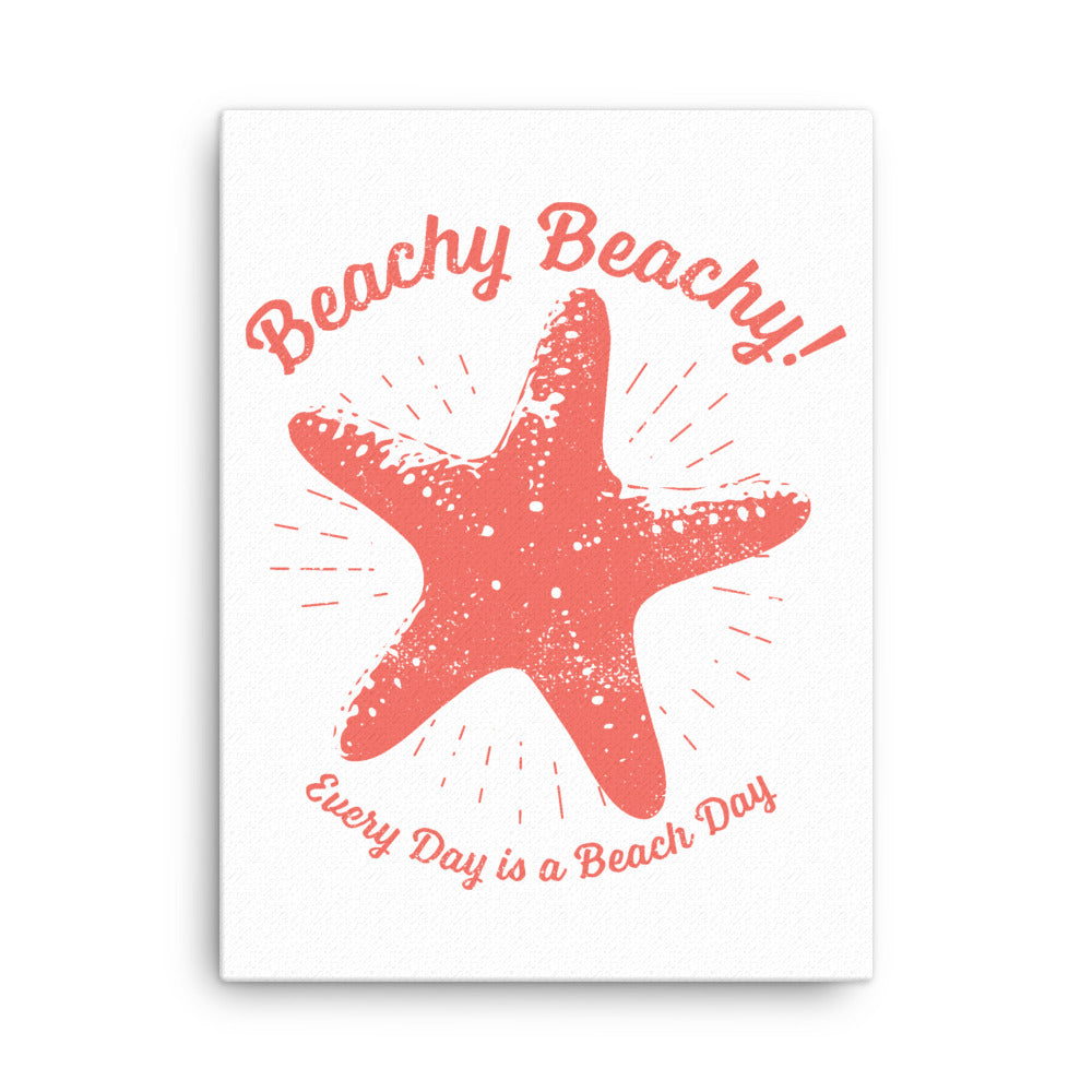 Beachy Beachy Vintage Lucky Starfish Canvas Wall Art
