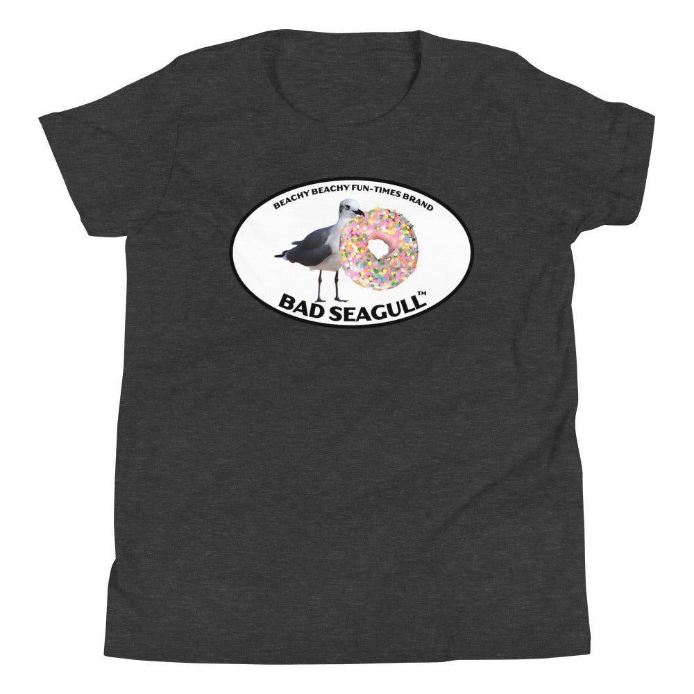 Bad Seagull with Doughnut Kids Tee