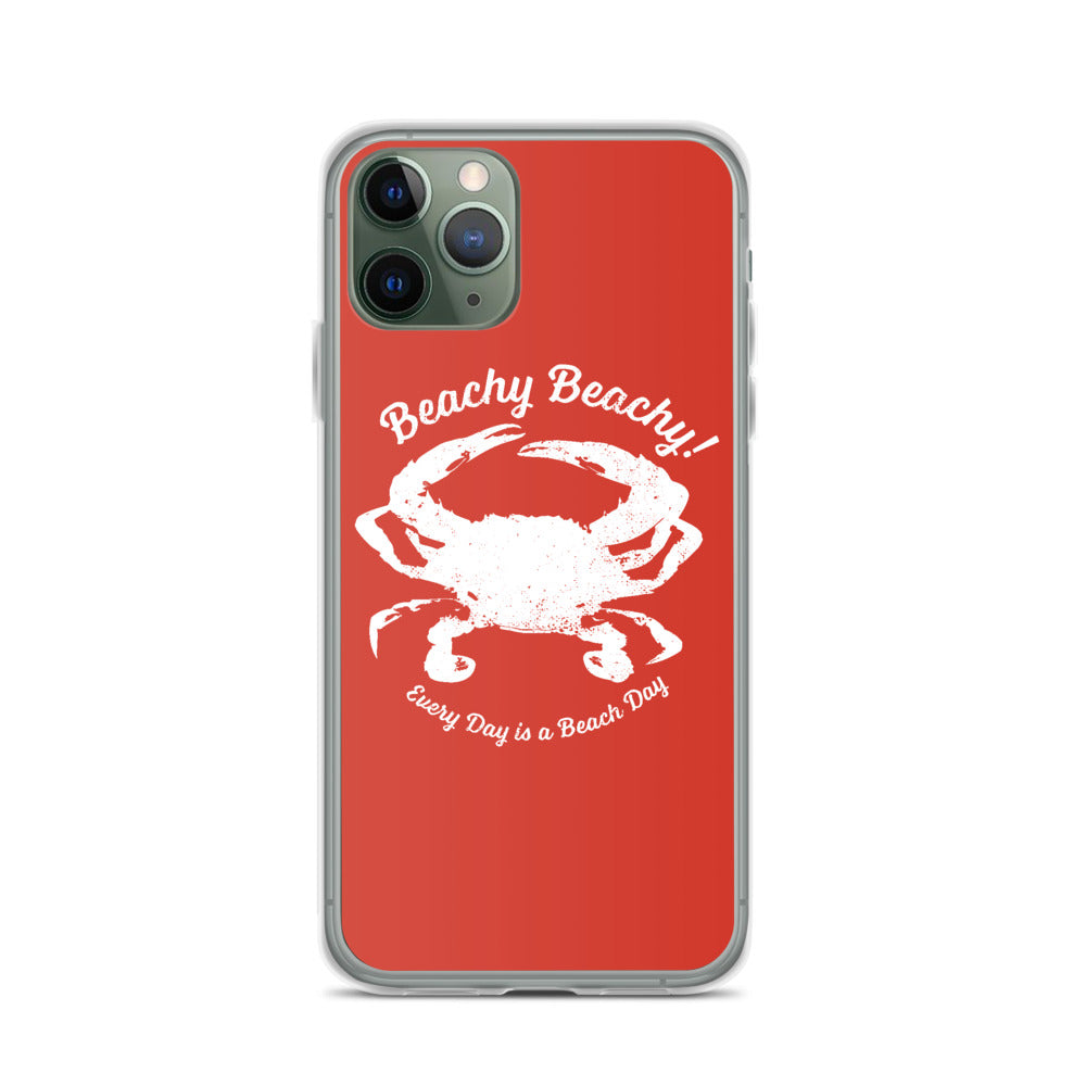 Beachy Beachy Vintage Crab iPhone Case