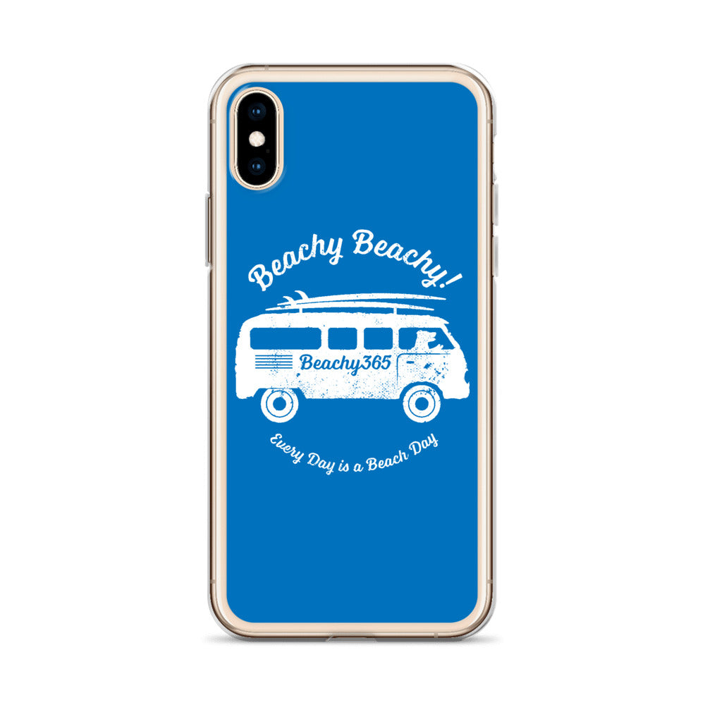 Beachy Beachy Vintage Surfbus Dog iPhone Case