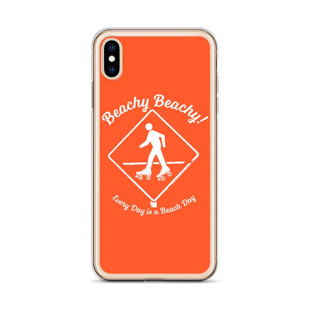 Beachy Beachy Vintage Rollerskater Crossing iPhone Case