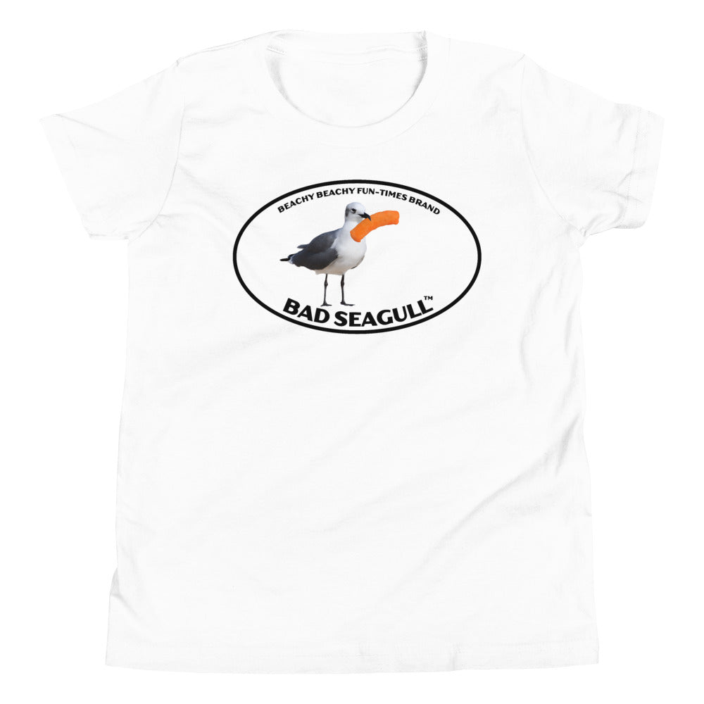 Bad Seagull with Cheese Curl Kids Tee