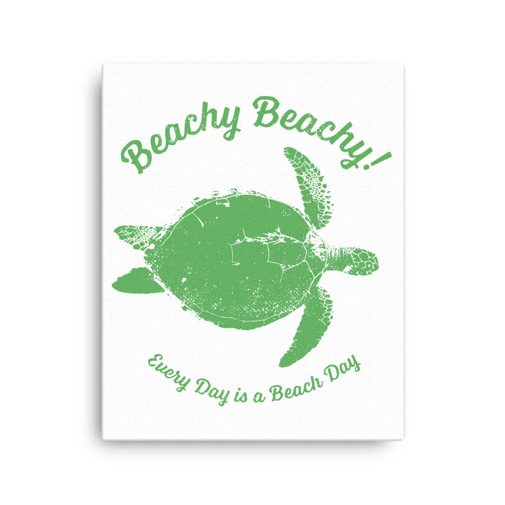 Beachy Beachy Vintage Sea Turtle Canvas Wall Art