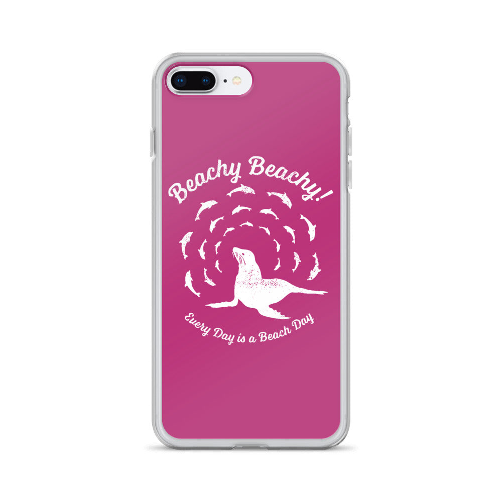 Beachy Beachy Vintage Seal and Dolphins iPhone Case