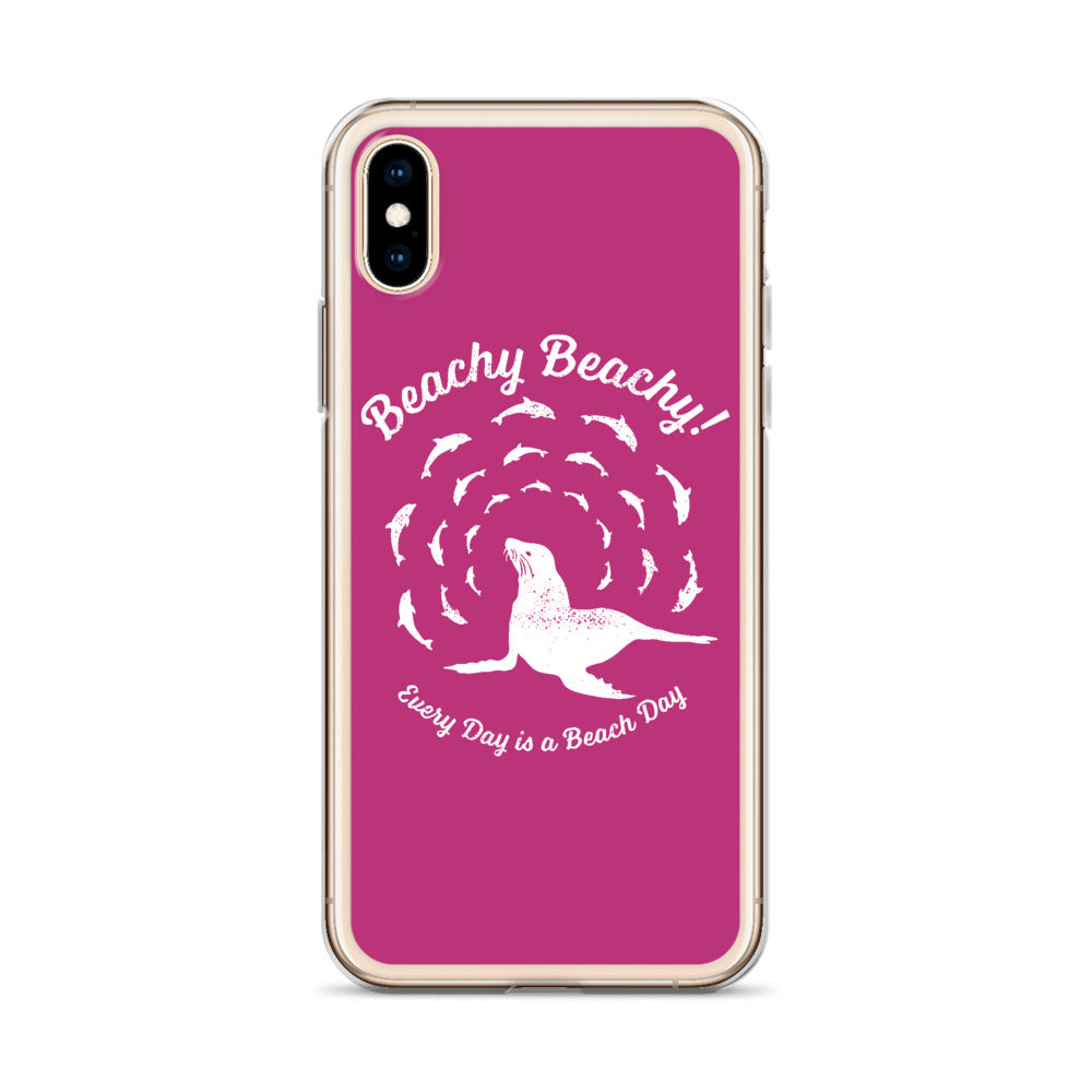 Beachy Beachy Vintage Seal and Dolphins iPhone Case