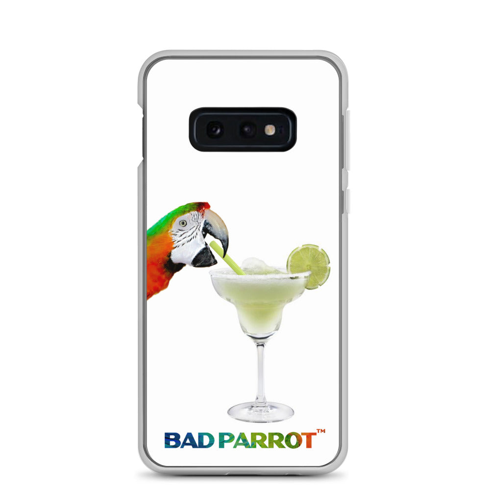 Bad Parrot Face with Margarita Extreme-Close-Up Samsung Phone Case