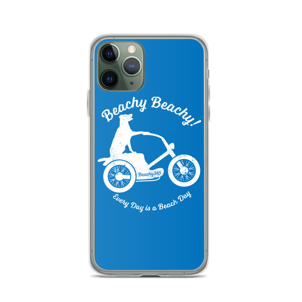 Beachy Beachy Vintage Scooter-Dog iPhone Case