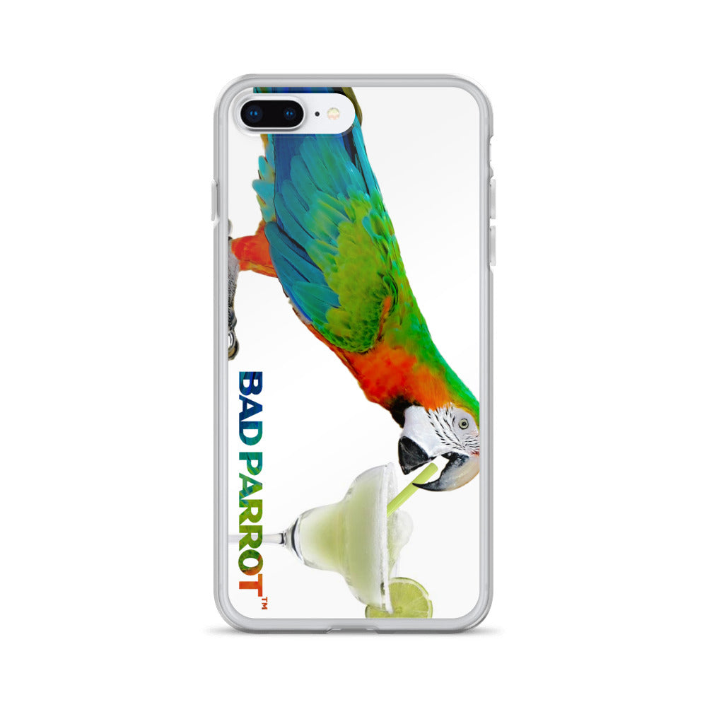 Bad Parrot with Margarita Extreme-Close-Up iPhone Case