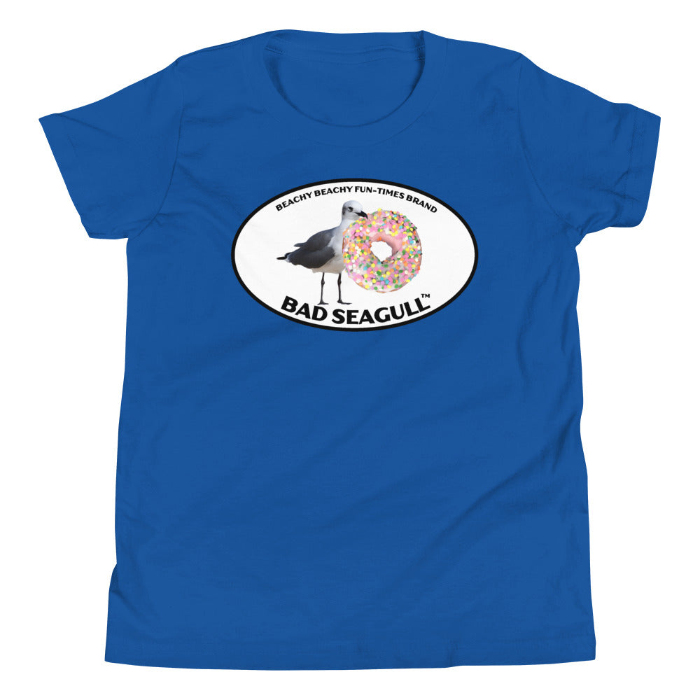Bad Seagull with Doughnut Kids Tee
