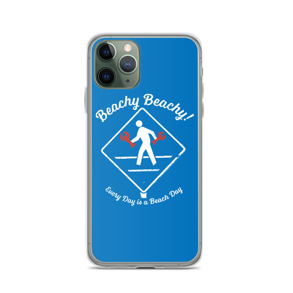 Beachy Beachy Vintage Lobsterman Crossing iPhone Case