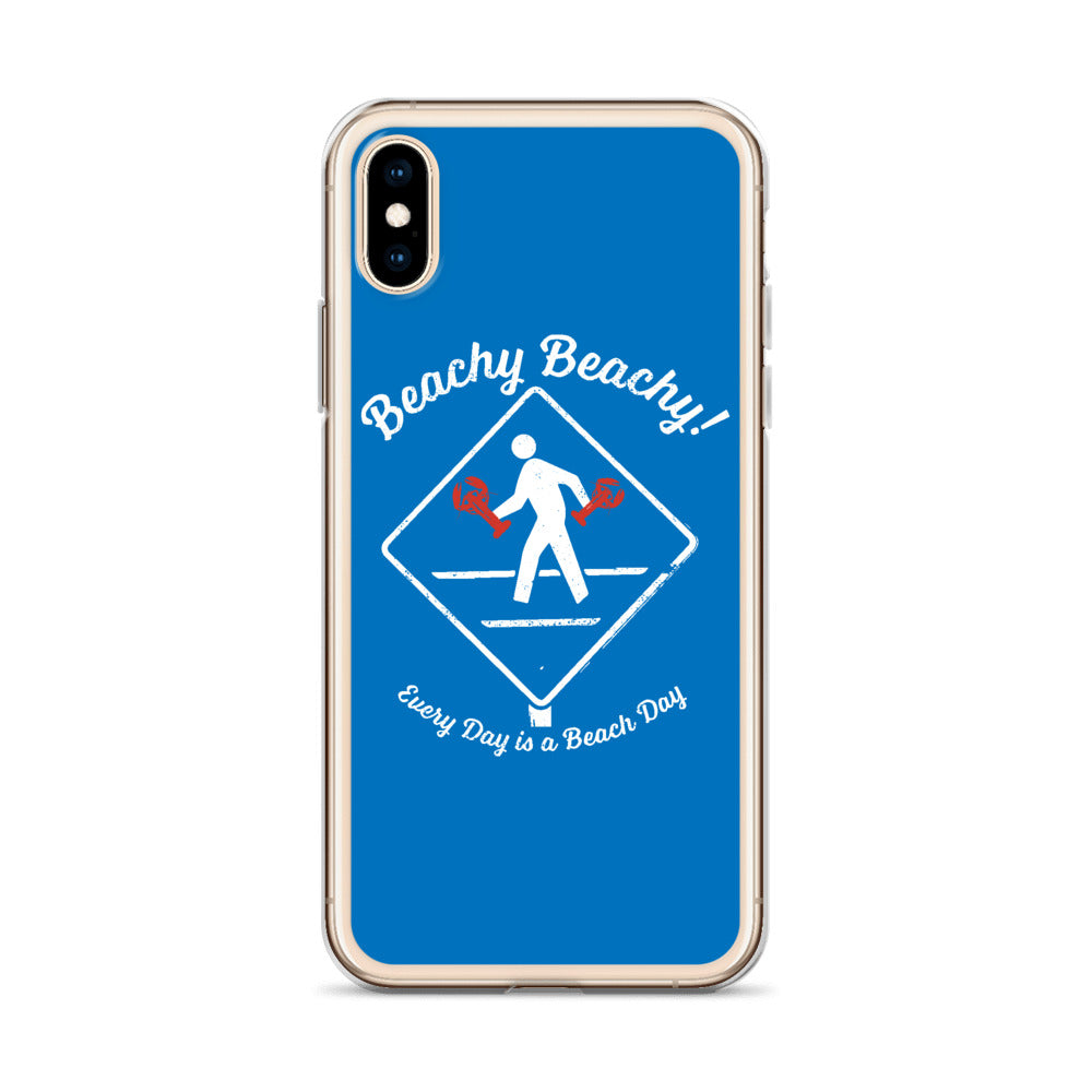 Beachy Beachy Vintage Lobsterman Crossing iPhone Case