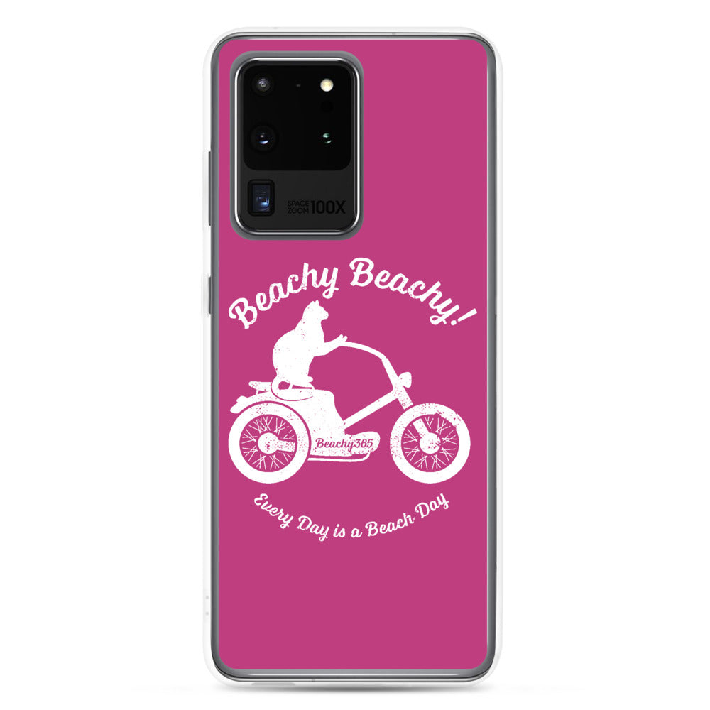 Beachy Beachy Vintage Scooter-Cat Samsung Phone Case