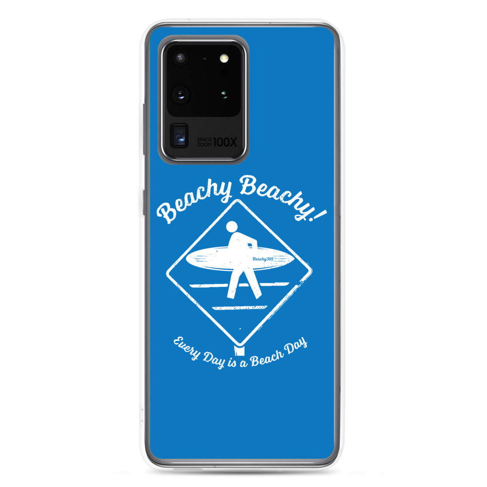 Beachy Beachy Vintage Surfer Crossing Samsung Phone Case