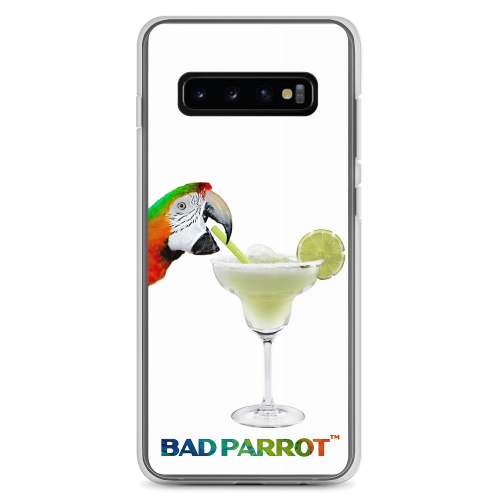 Bad Parrot Face with Margarita Extreme-Close-Up Samsung Phone Case
