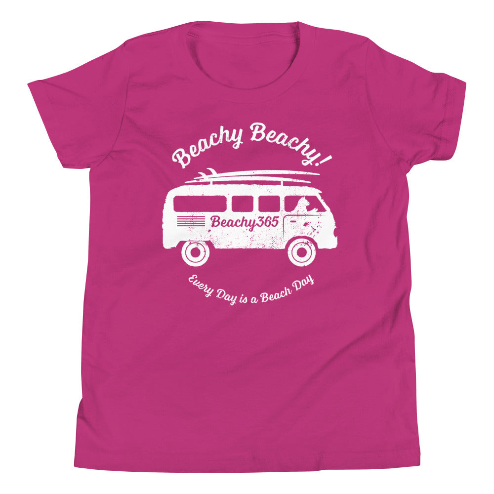 Beachy Beachy Vintage Surfbus Cat Kids Tee
