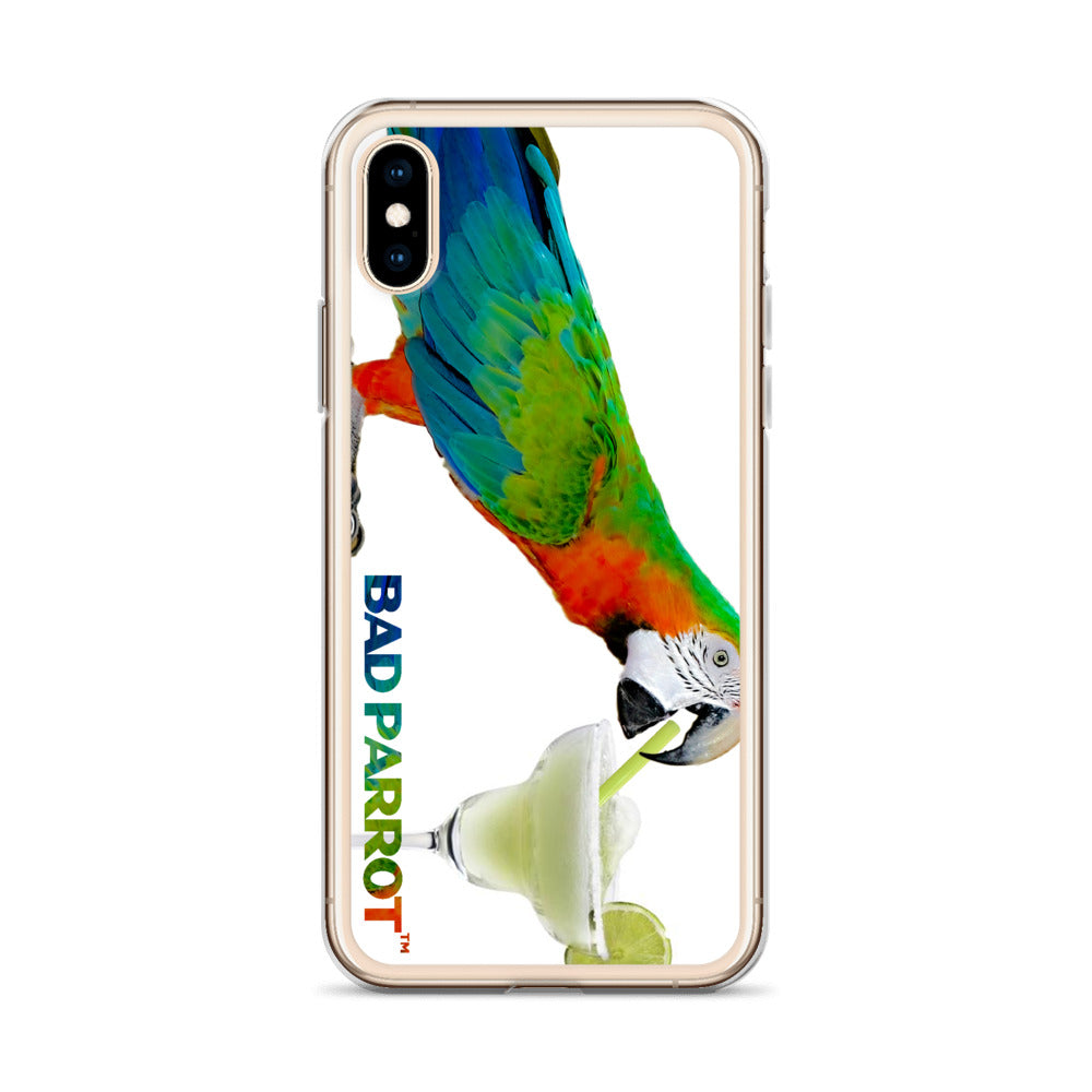 Bad Parrot with Margarita Extreme-Close-Up iPhone Case
