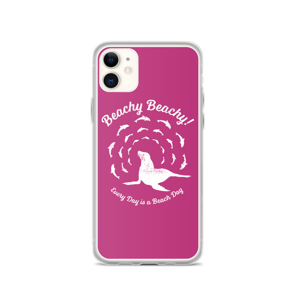 Beachy Beachy Vintage Seal and Dolphins iPhone Case