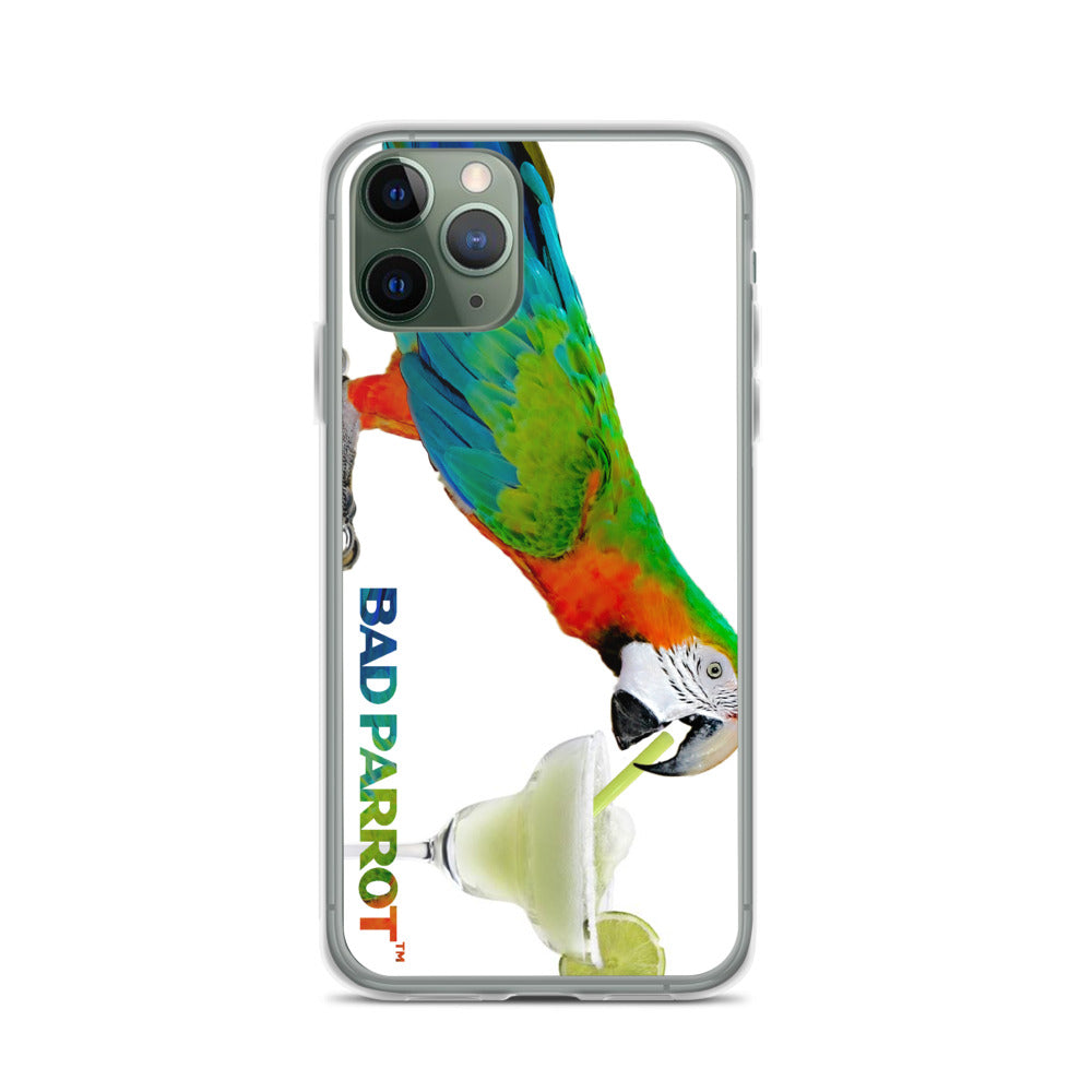 Bad Parrot with Margarita Extreme-Close-Up iPhone Case