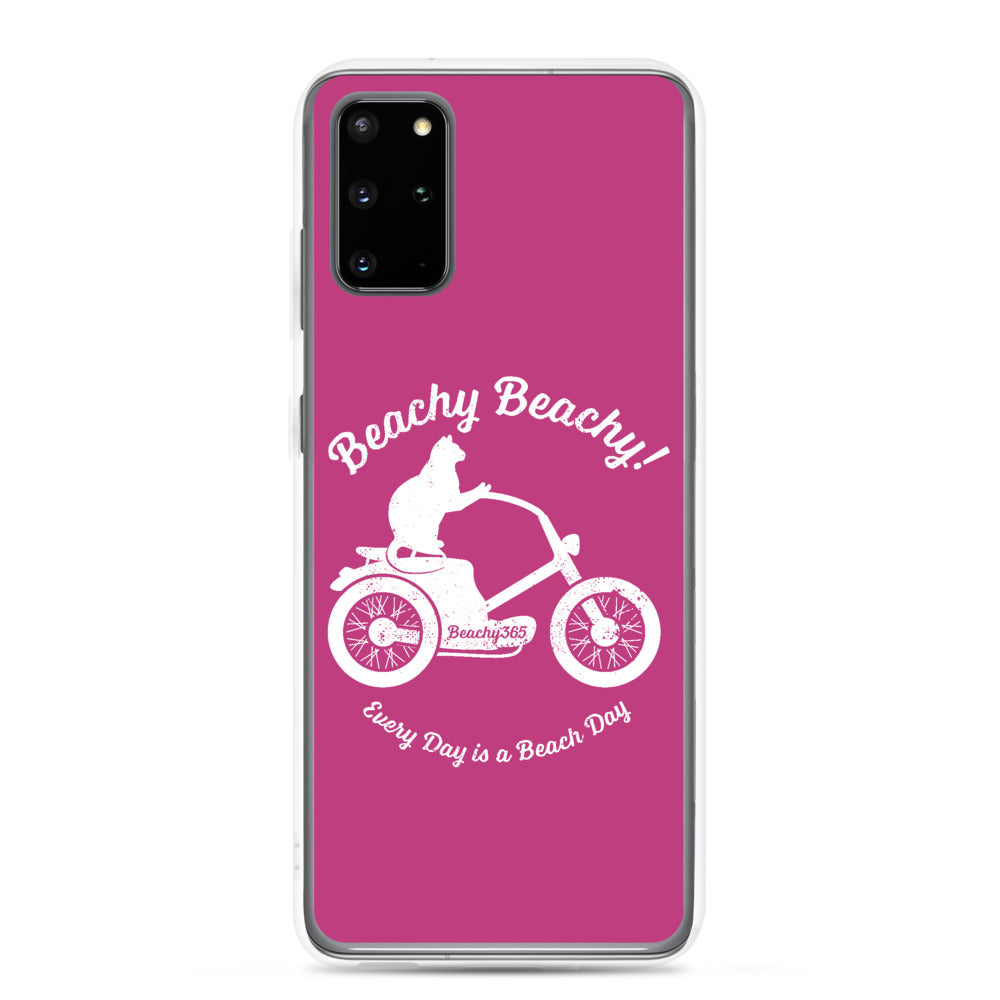 Beachy Beachy Vintage Scooter-Cat Samsung Phone Case