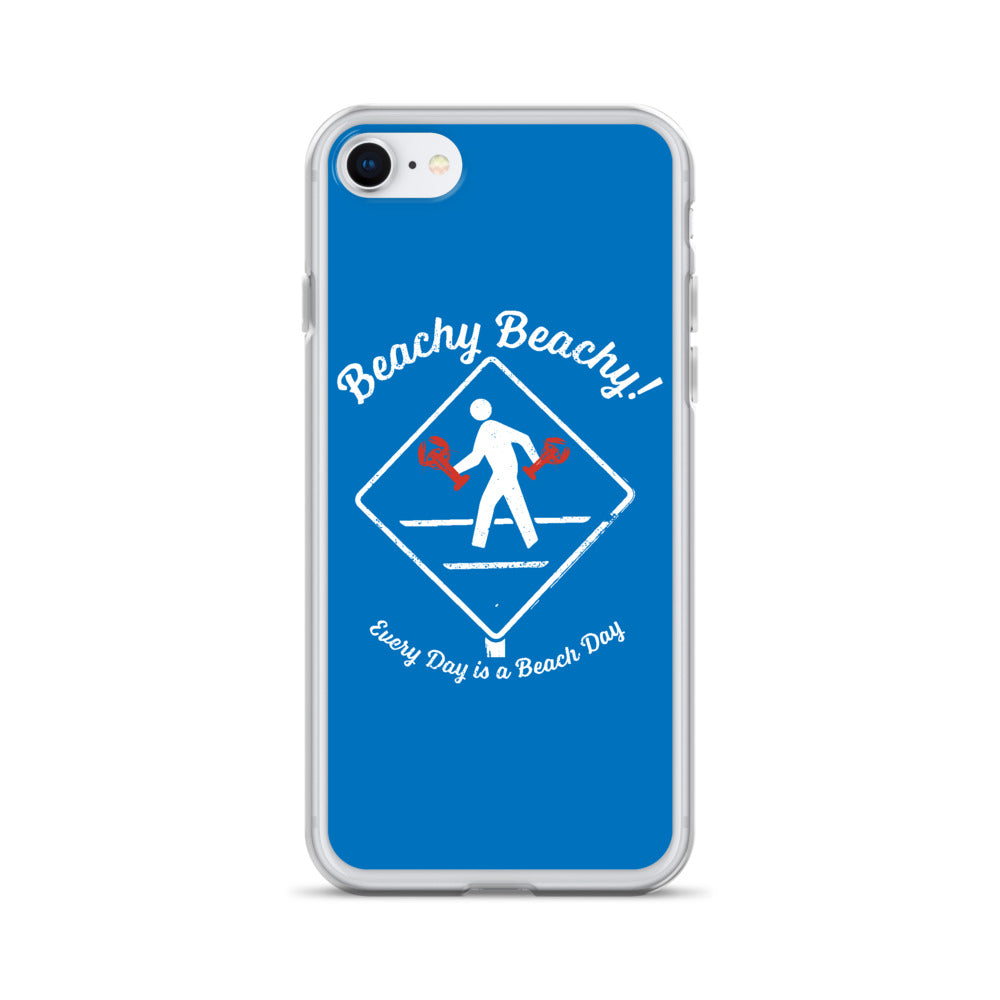 Beachy Beachy Vintage Lobsterman Crossing iPhone Case