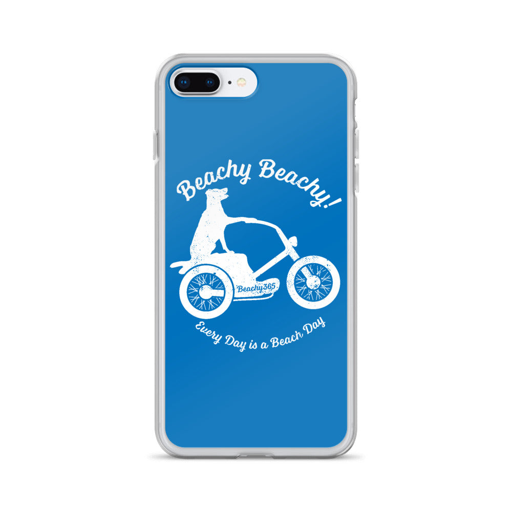 Beachy Beachy Vintage Scooter-Dog iPhone Case