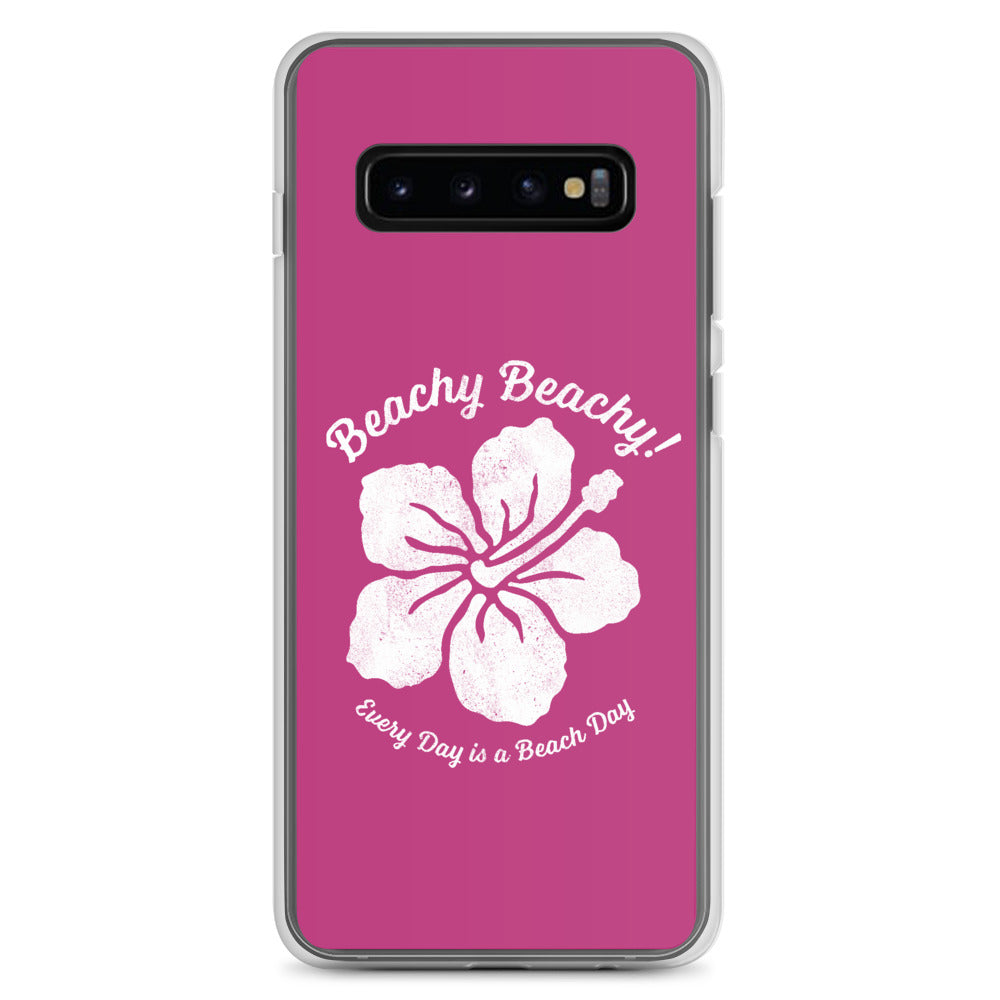 Beachy Beachy Vintage Tropical Flower Samsung Phone Case