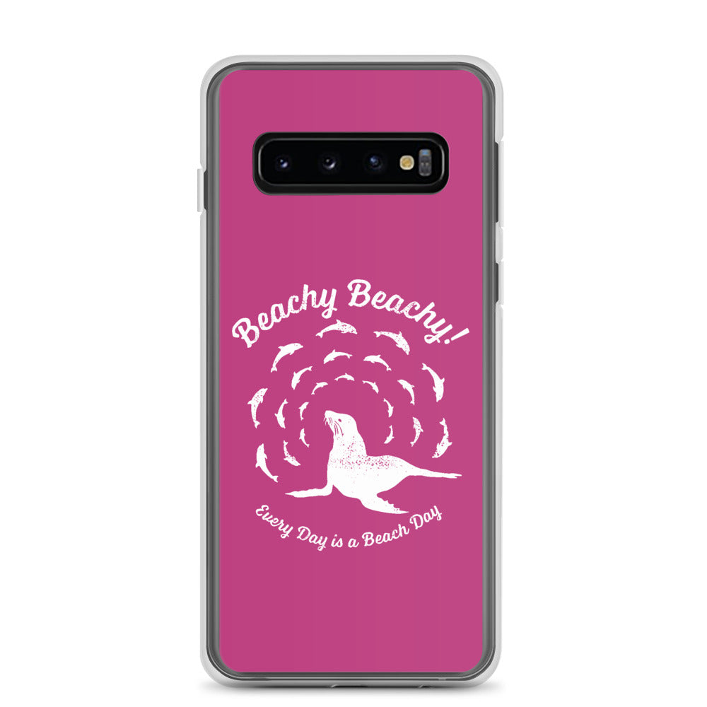 Beachy Beachy Vintage Seal and Dolphins Samsung Phone Case