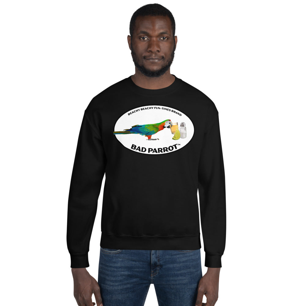 Bad Parrot with Tequila Shot Men/Unisex Sweatshirt