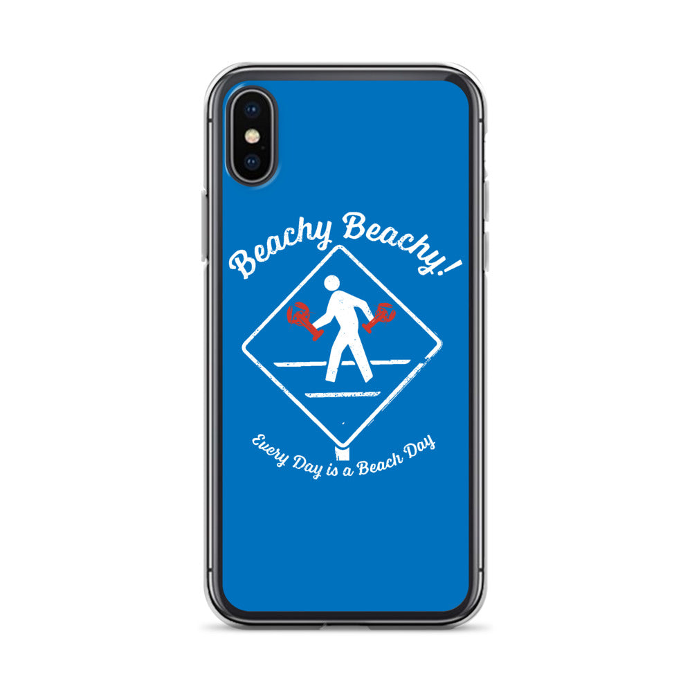 Beachy Beachy Vintage Lobsterman Crossing iPhone Case