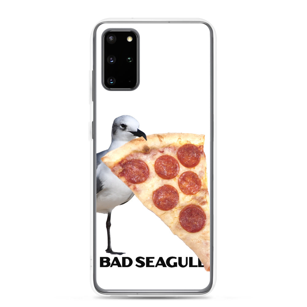 Bad Seagull with Pizza Extreme-Close-Up Samsung Phone Case