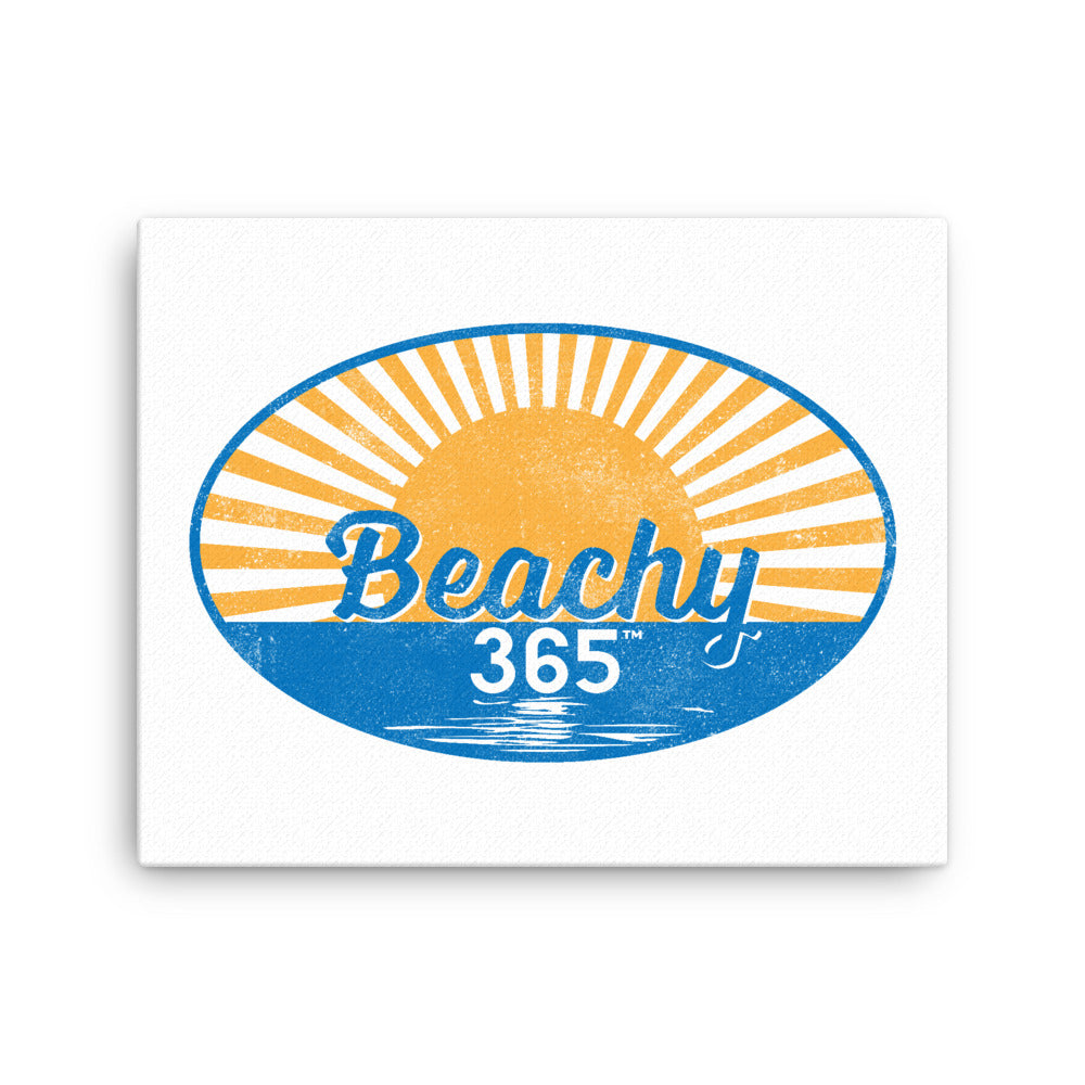 Beachy365 Vintage Logo Canvas Wall Art