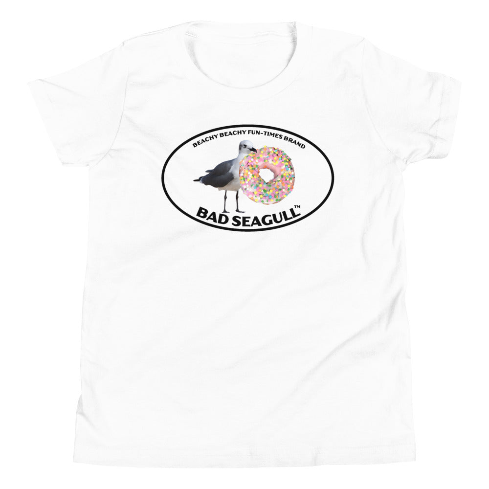 Bad Seagull with Doughnut Kids Tee