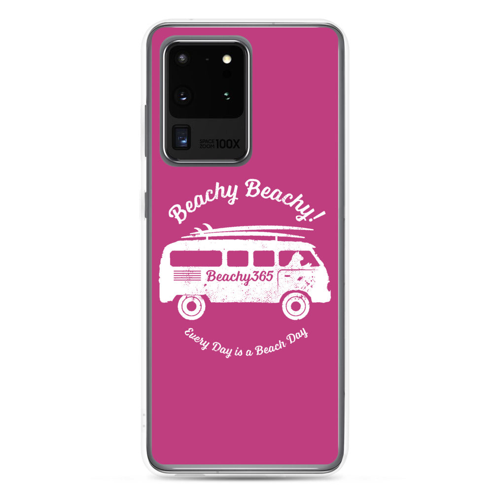 Beachy Beachy Vintage Surfbus Cat Samsung Phone Case