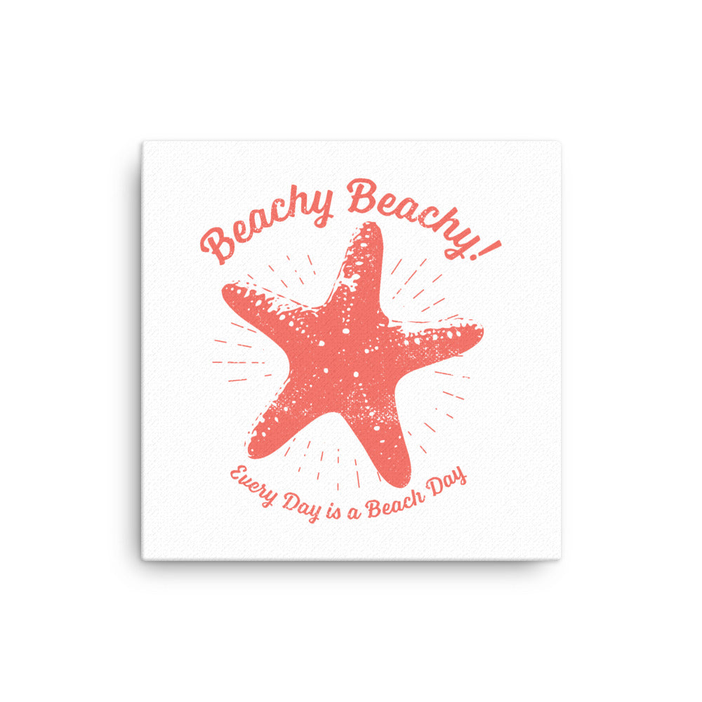 Beachy Beachy Vintage Lucky Starfish Canvas Wall Art