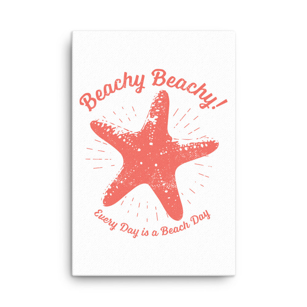 Beachy Beachy Vintage Lucky Starfish Canvas Wall Art