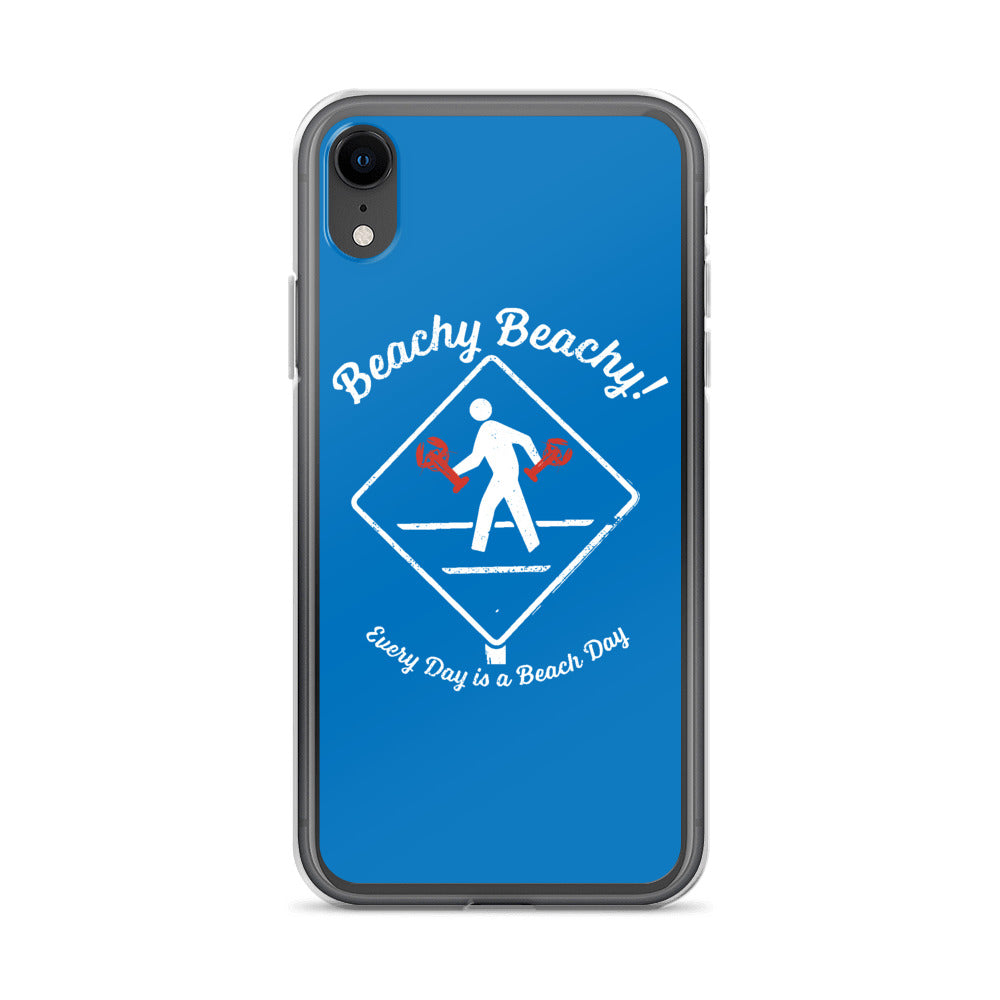 Beachy Beachy Vintage Lobsterman Crossing iPhone Case