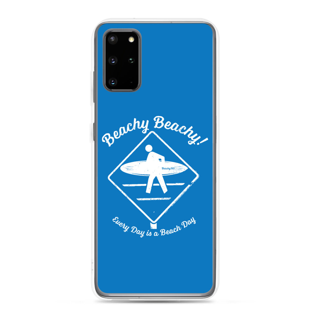 Beachy Beachy Vintage Surfer Crossing Samsung Phone Case