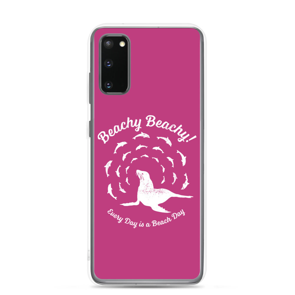 Beachy Beachy Vintage Seal and Dolphins Samsung Phone Case