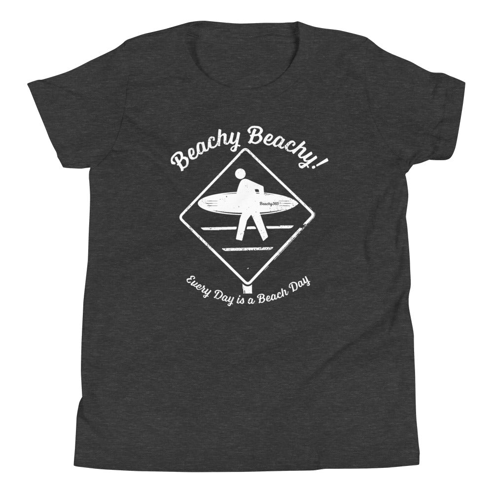 Beachy Beachy Vintage Surfer Crossing Kids Tee