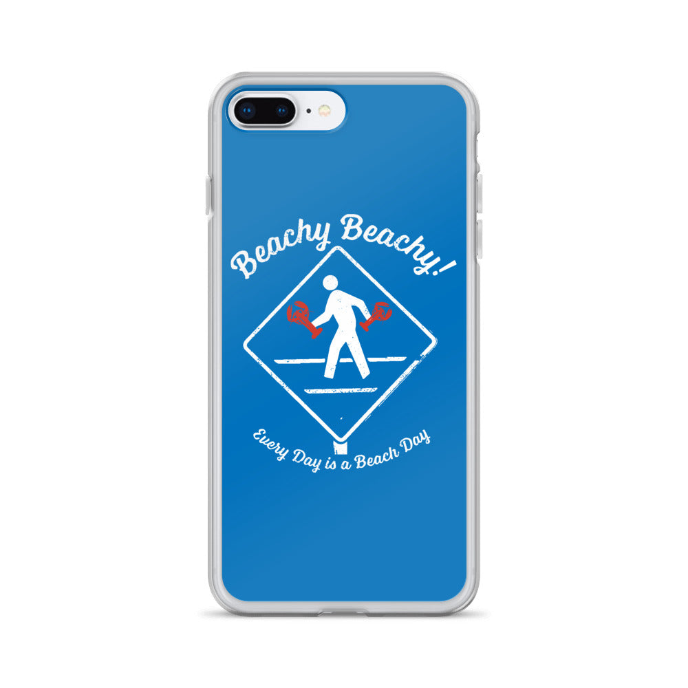 Beachy Beachy Vintage Lobsterman Crossing iPhone Case
