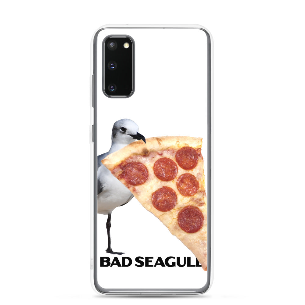 Bad Seagull with Pizza Extreme-Close-Up Samsung Phone Case