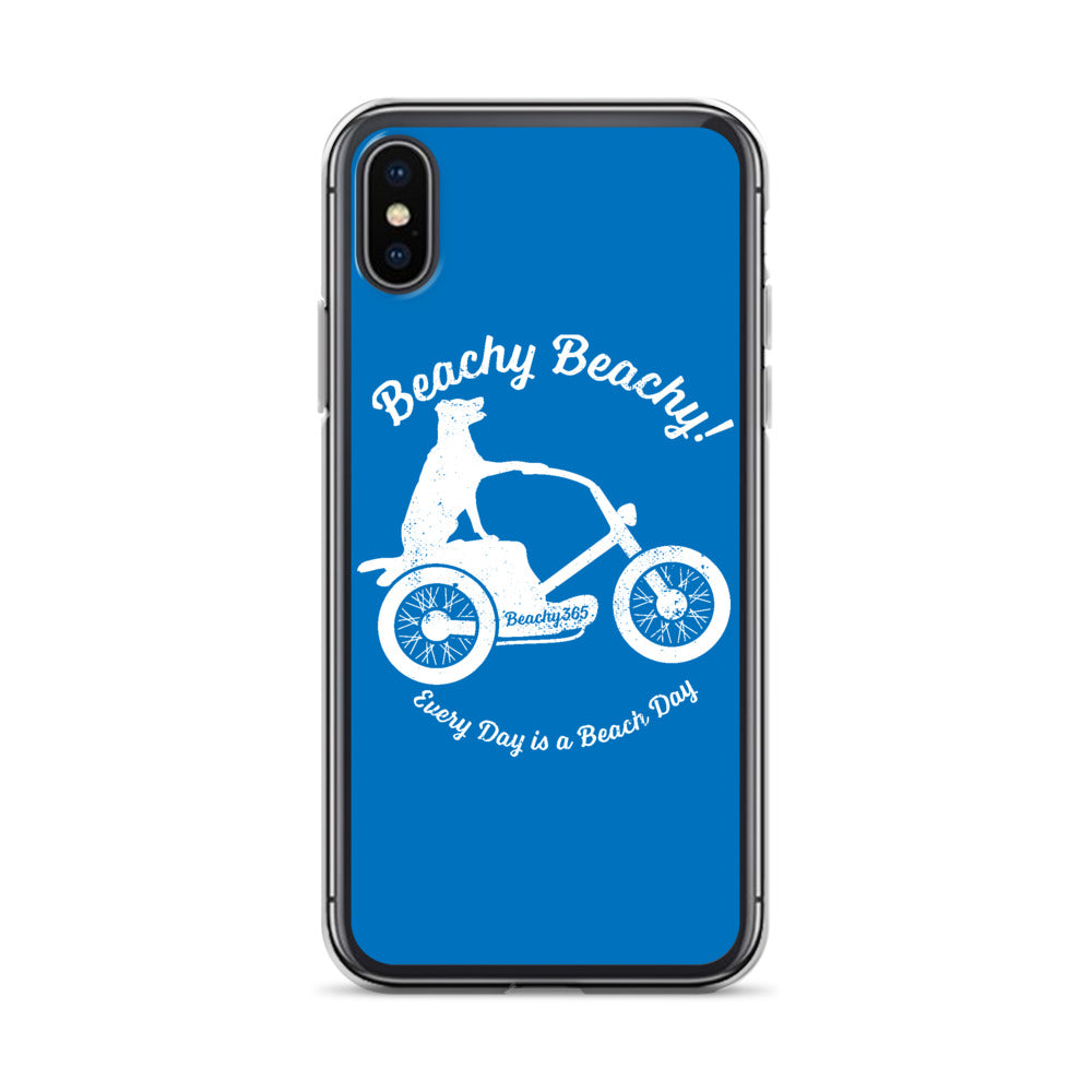 Beachy Beachy Vintage Scooter-Dog iPhone Case