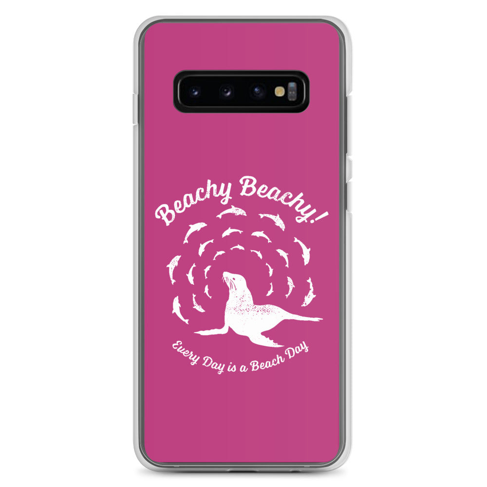 Beachy Beachy Vintage Seal and Dolphins Samsung Phone Case
