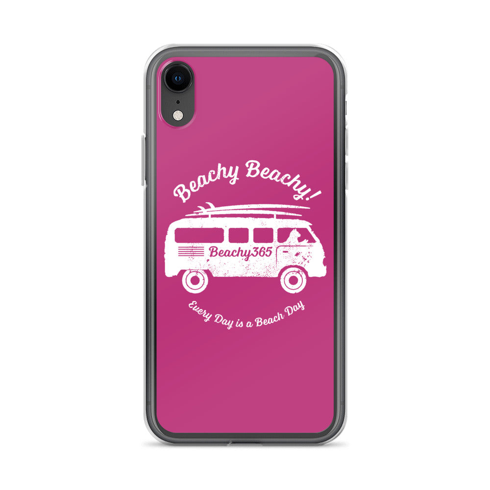 Beachy Beachy Vintage Surfbus Cat iPhone Case
