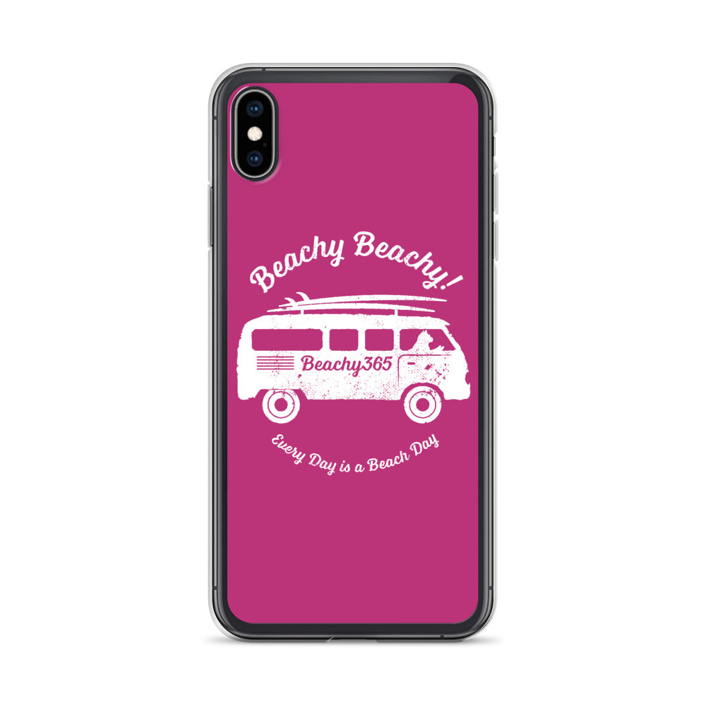 Beachy Beachy Vintage Surfbus Cat iPhone Case