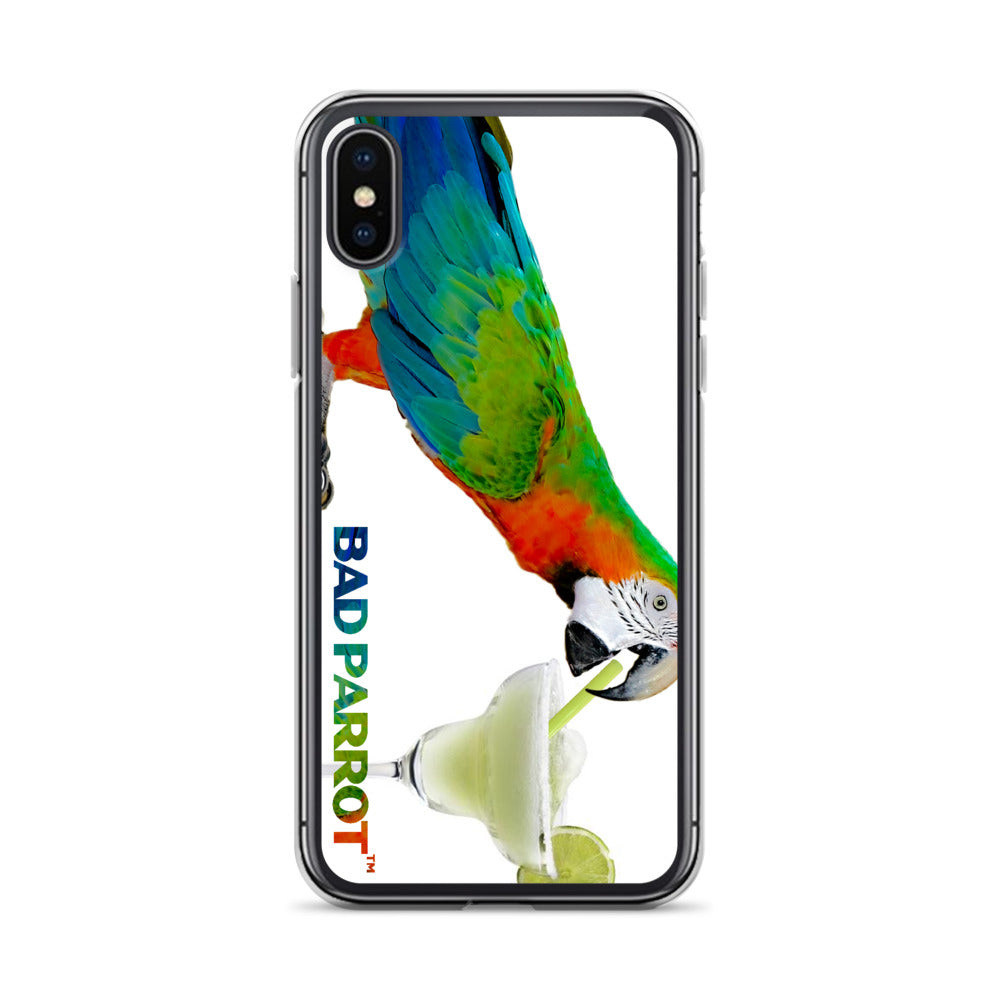 Bad Parrot with Margarita Extreme-Close-Up iPhone Case